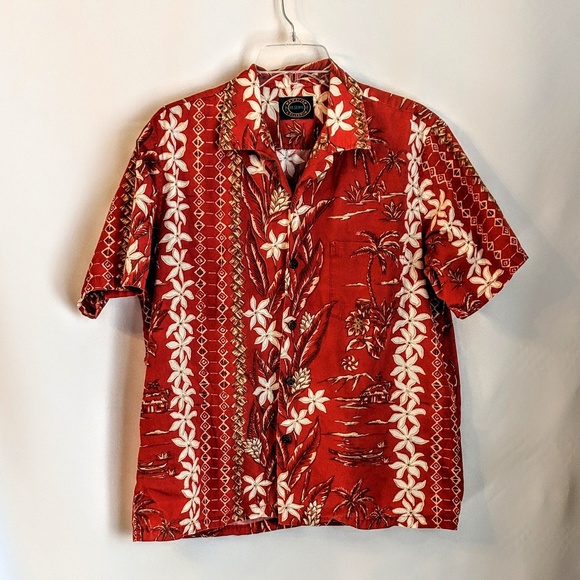 Hawaiian Reserve Collection Other - Hawaiian Men's Tiki Shirt Cotton w/Coconut buttons Hawaiian Reserve Collection Other - Hawaiian Men's Tiki Shirt Cotton w/Coconut buttons